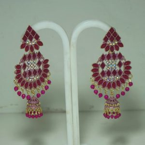 Fusion pink jhumka