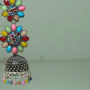 Large Multicolor jhumka