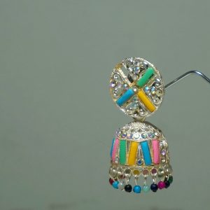 Round Multicolor jhumka