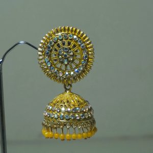 Round Stone jhumka