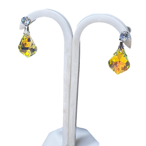 Crystal Tear Drop Earrings