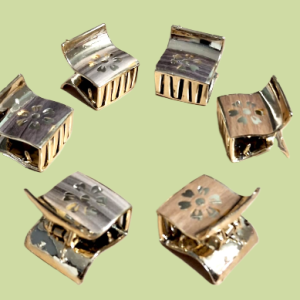 Golden Hair Claw Clips