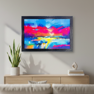 Artistic Modern Sparkle Landscape Art