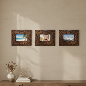 Square Wooden Photo Frame ( pair of 3 )