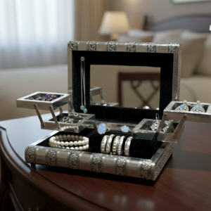 Oxidised Jewellery box With bangle Holder