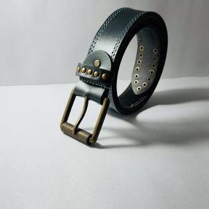 Men Casual, Party, Formal Black Genuine Leather Belt
